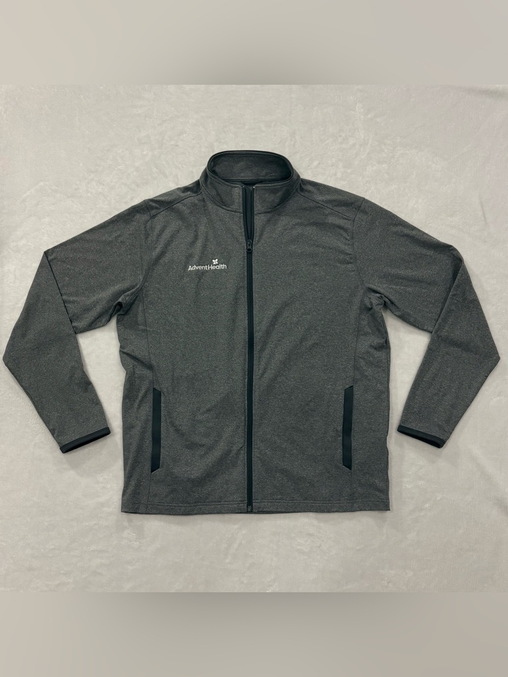 AdventHealth Gray Full Zip Jacket w/ Pockets Men’s Size L